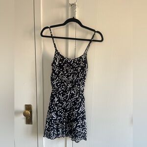 Diane Von Furstenberg Black and White Mini Dress